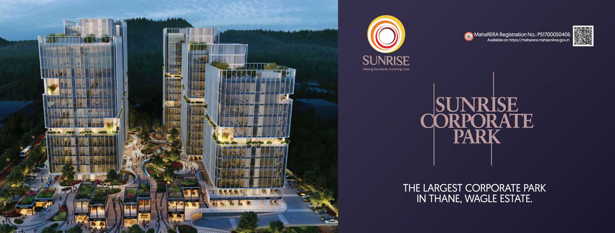 Sunrise Corporate Park Thane | Premium Commercial Office Spaces in Wagle Estate