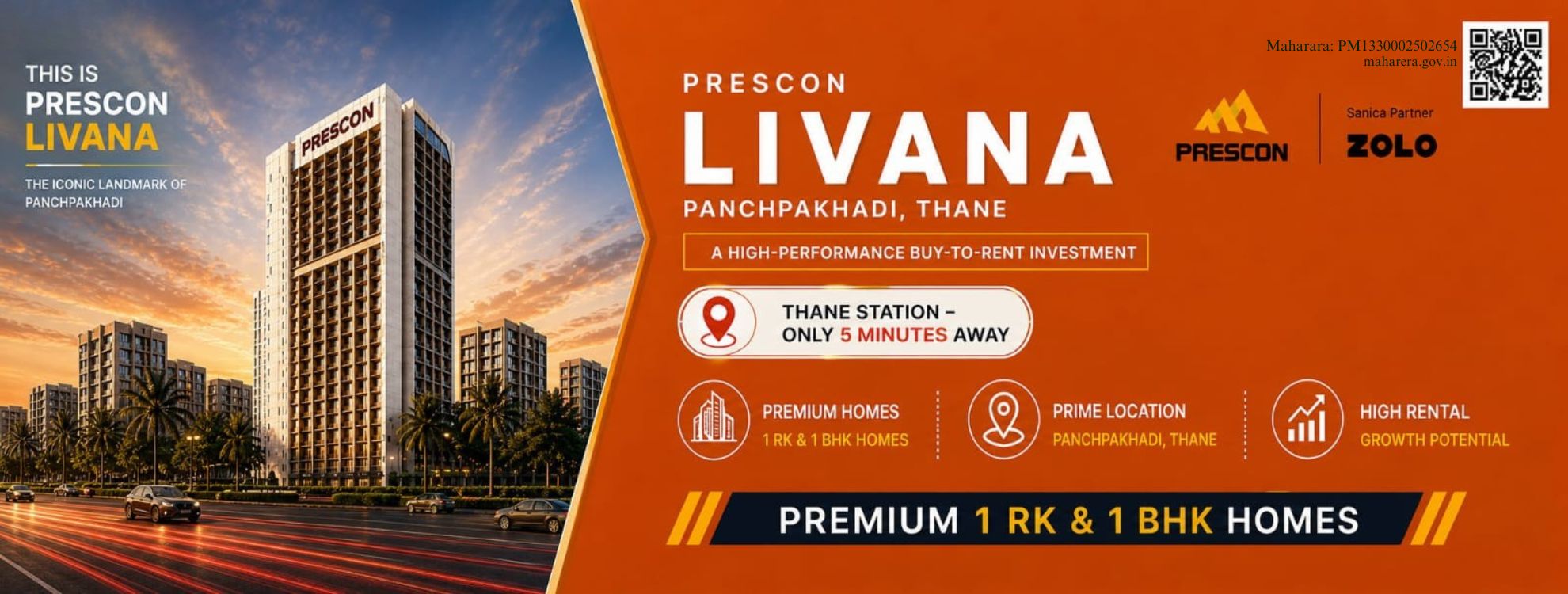 Prescon Livana – Premium Pre-Leased Studio & 1 BHK