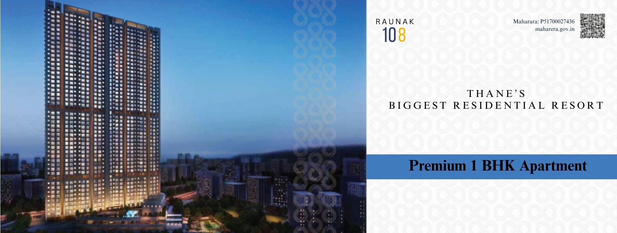 Raunak 108 Thane – 1BHK Fully Furnished Apartments in Kasarvadavli