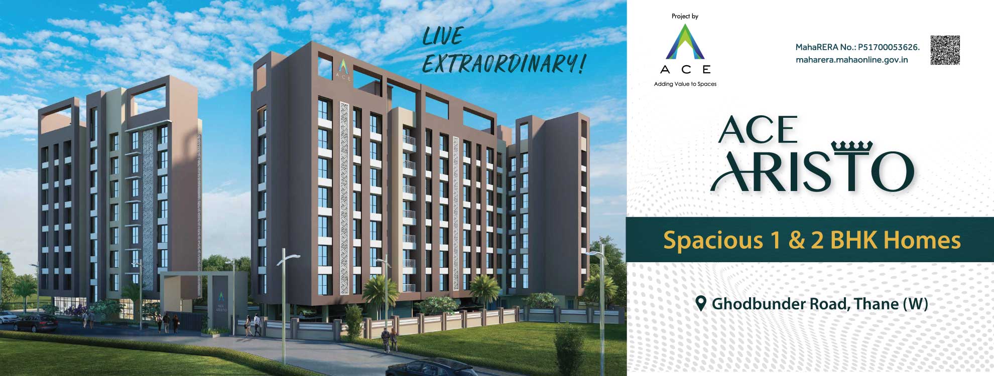 Ace Aristo Thane Kasarvadavali | Premium 1 & 2 BHK Apartment