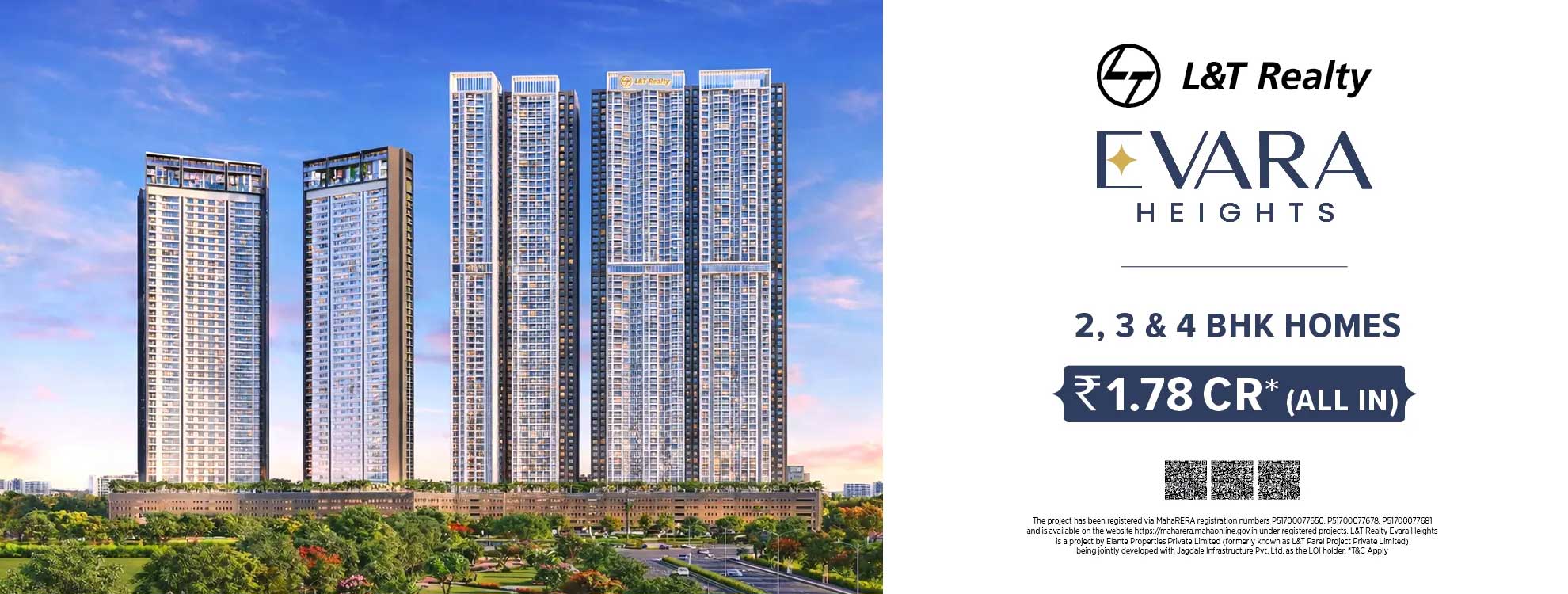4 BHK Flat for Sale in Thane West | Evara Heights Thane by L&T Realty